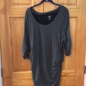 Heather Gray Lysee magical slimming jersey dress
